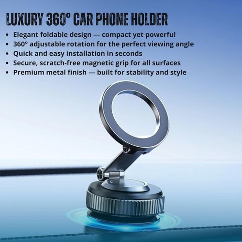Support Téléphone Magnétique Voiture  Rotation 360° MagSafe