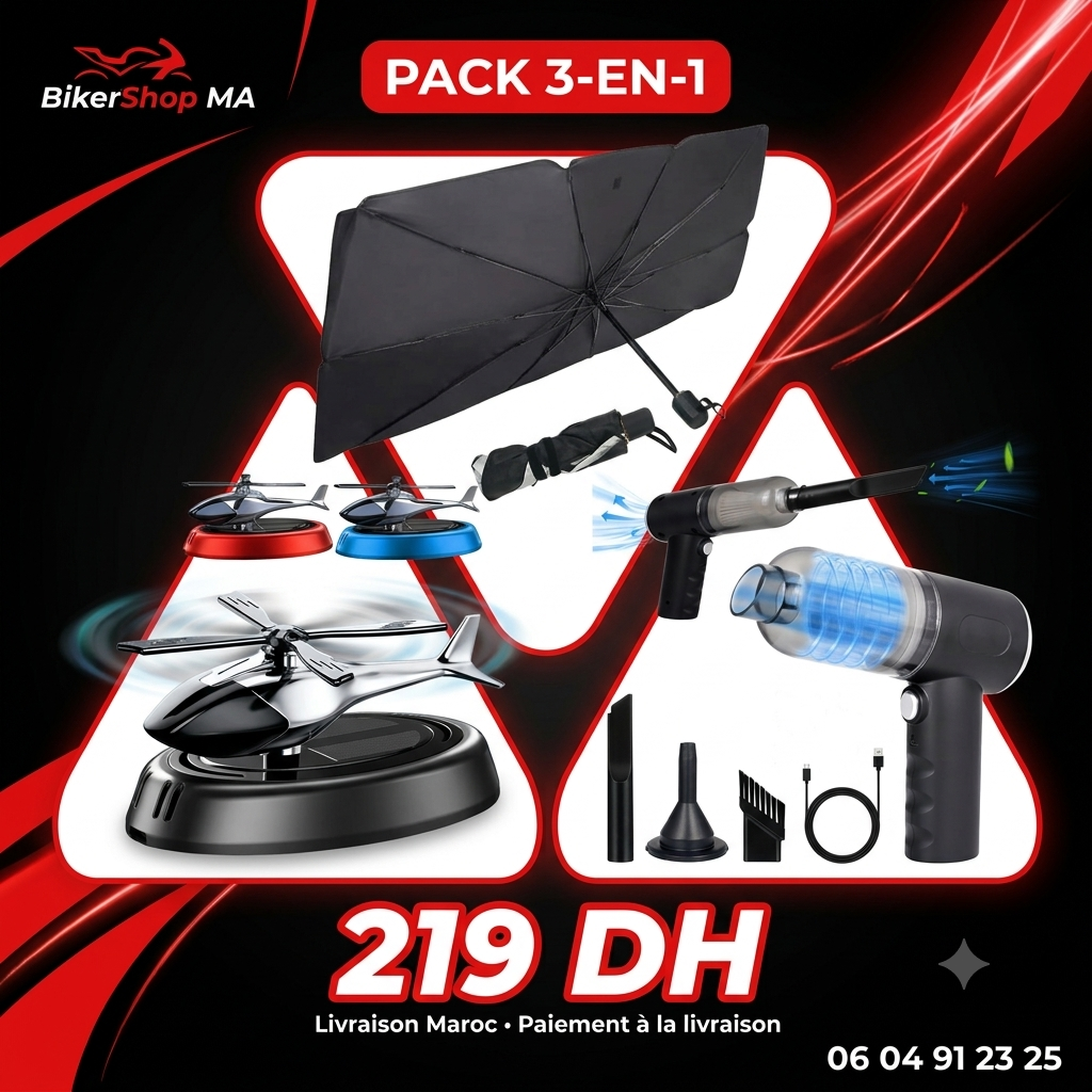 Pack Confort Auto 3-en-1 — Voiture Fraîche, Propre & Parfumée