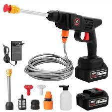 Nettoyeur Haute Pression Sans Fil — 3 Batteries 48V + Accessoires